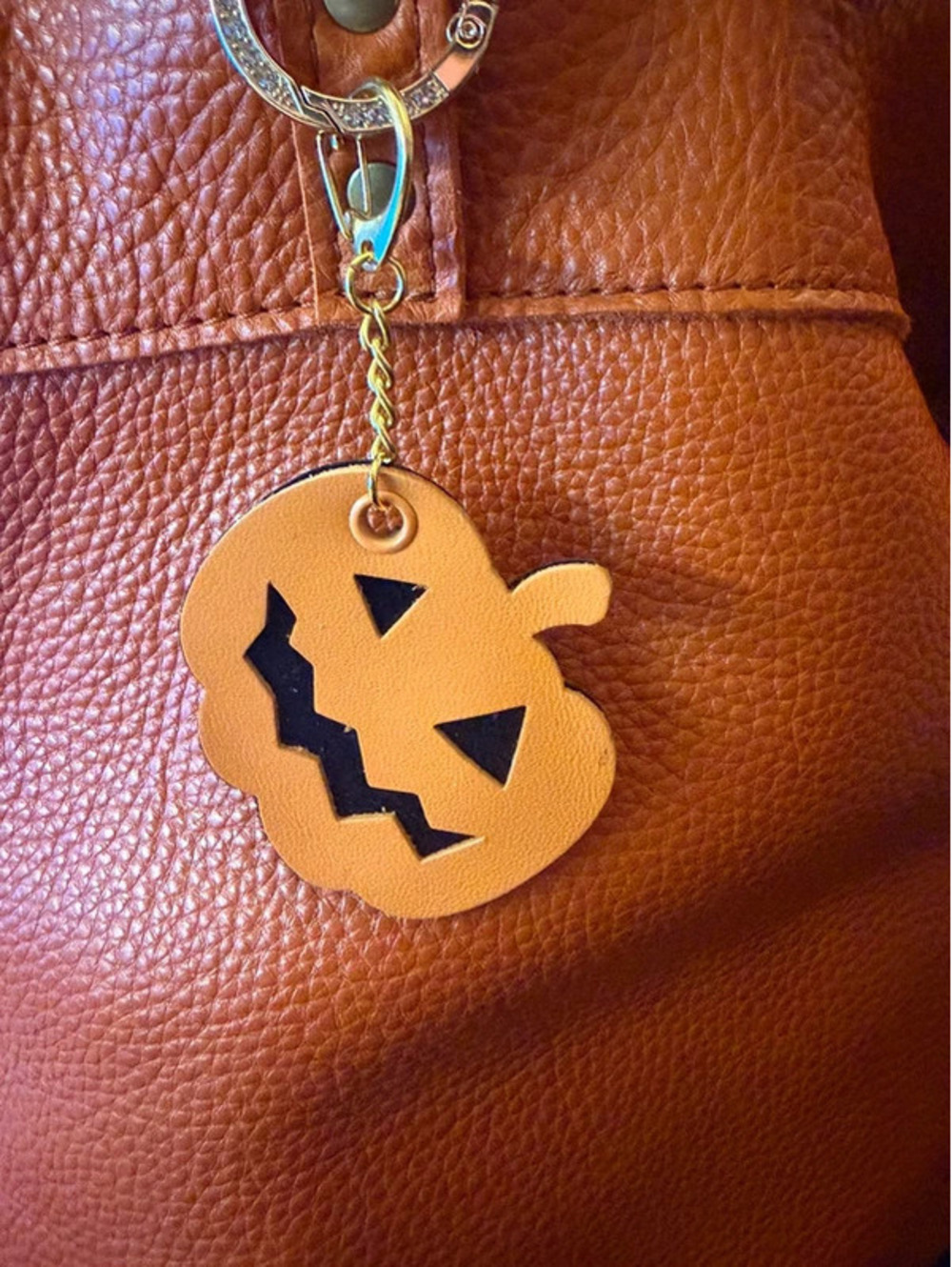 Handmade pumpkin-leather